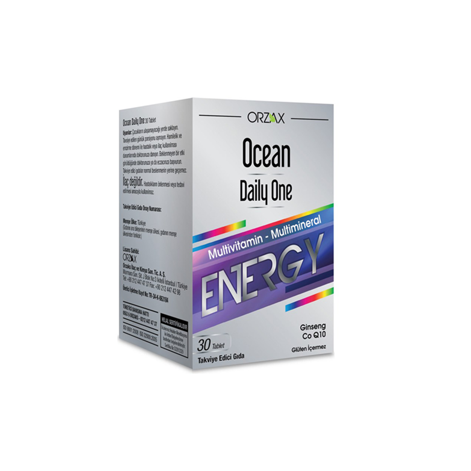 Ocean Daily One Energy 30 Tablet - Vitamin-Mineral - Orzax