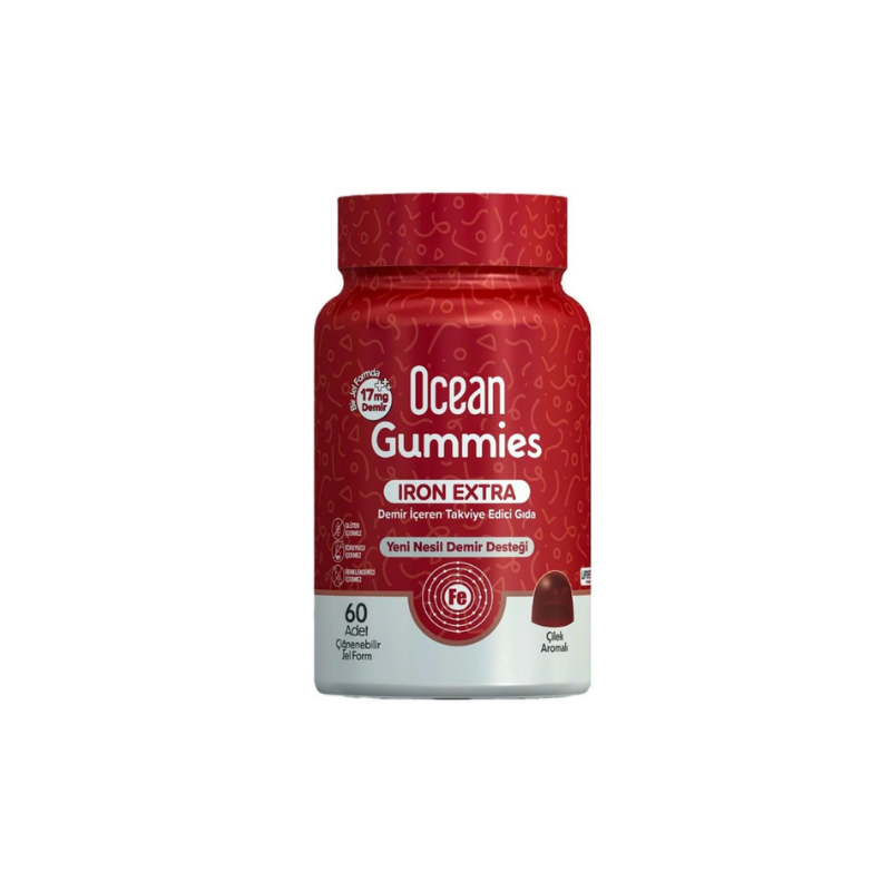 Ocean Gummies Iron Extra Çiğnenebilir Jel Form 60 Adet - Yeni ürünler - Diğer