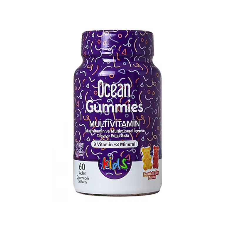 Ocean Gummies Multivitamin Kids 60 Adet Jel Form - Vitamin-Mineral - Orzax