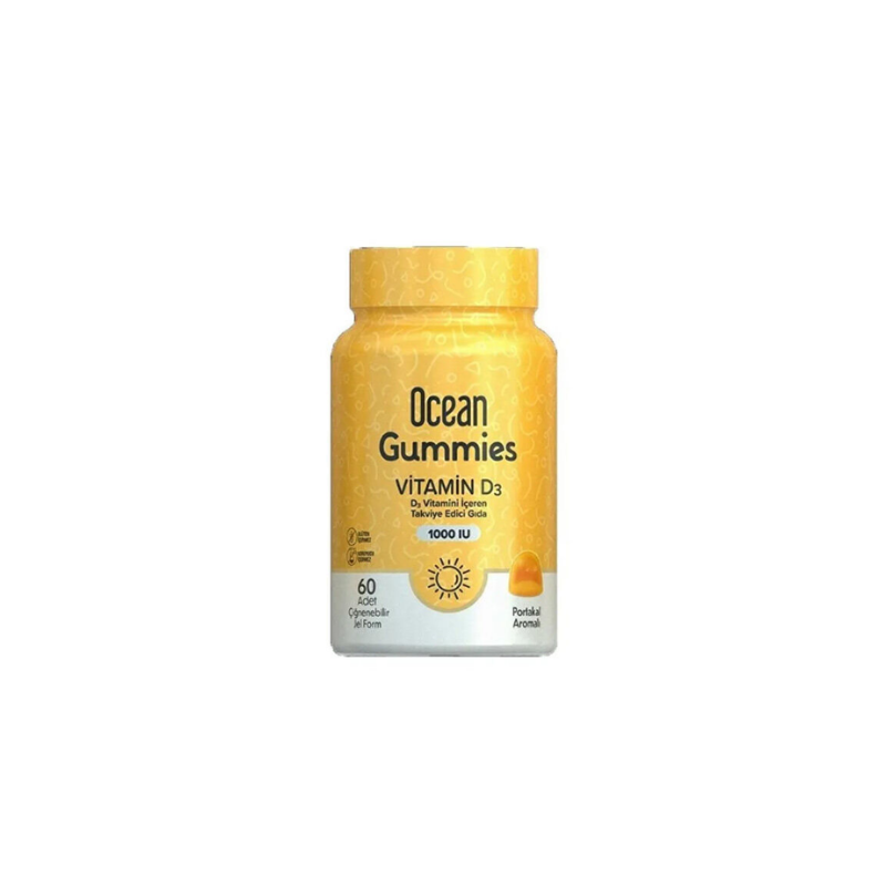 Ocean Gummies Vitamin D3 1000 IU 60 adet Çiğnenebilir Jel Form - Yeni ürünler - Diğer