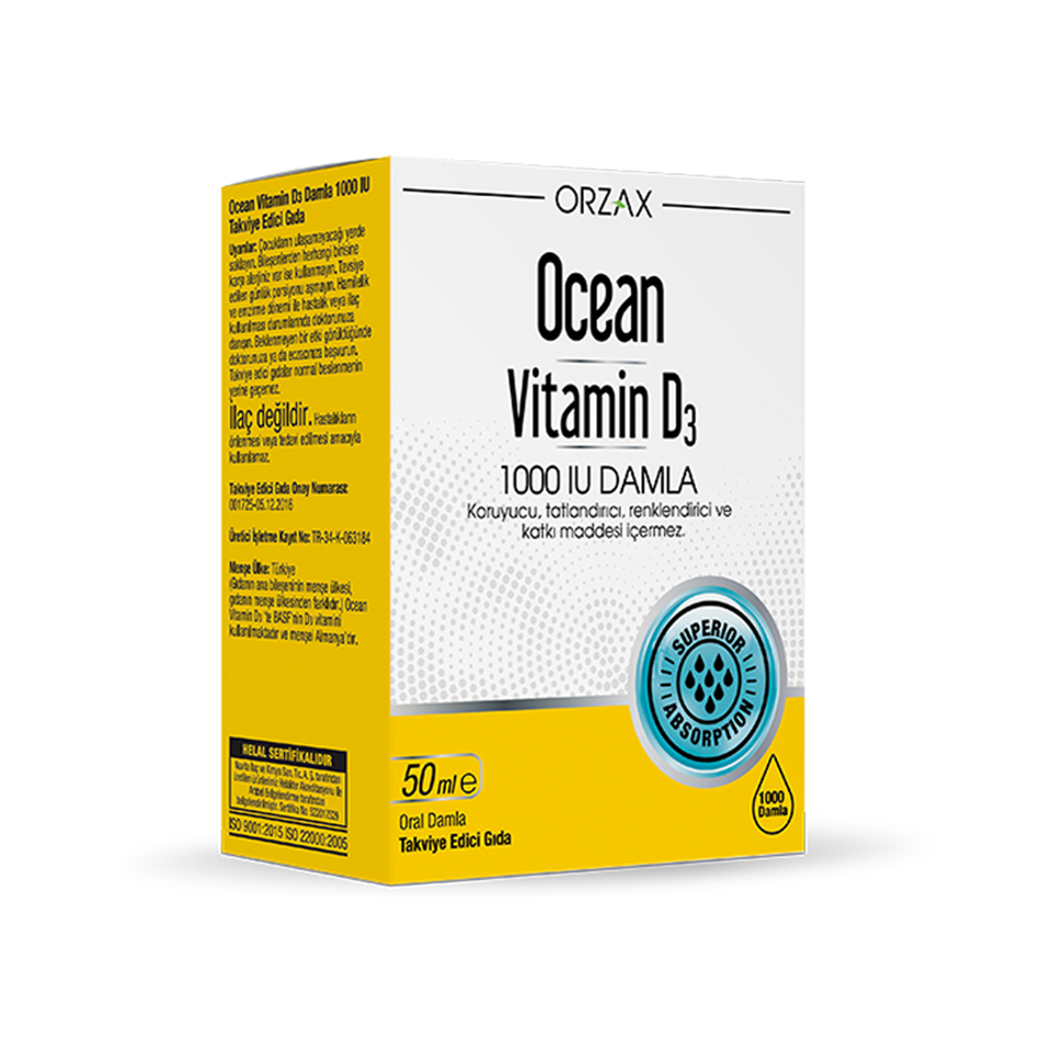 Ocean Vitamin D3 1000 IU Damla 50 ml - Yeni ürünler - 9