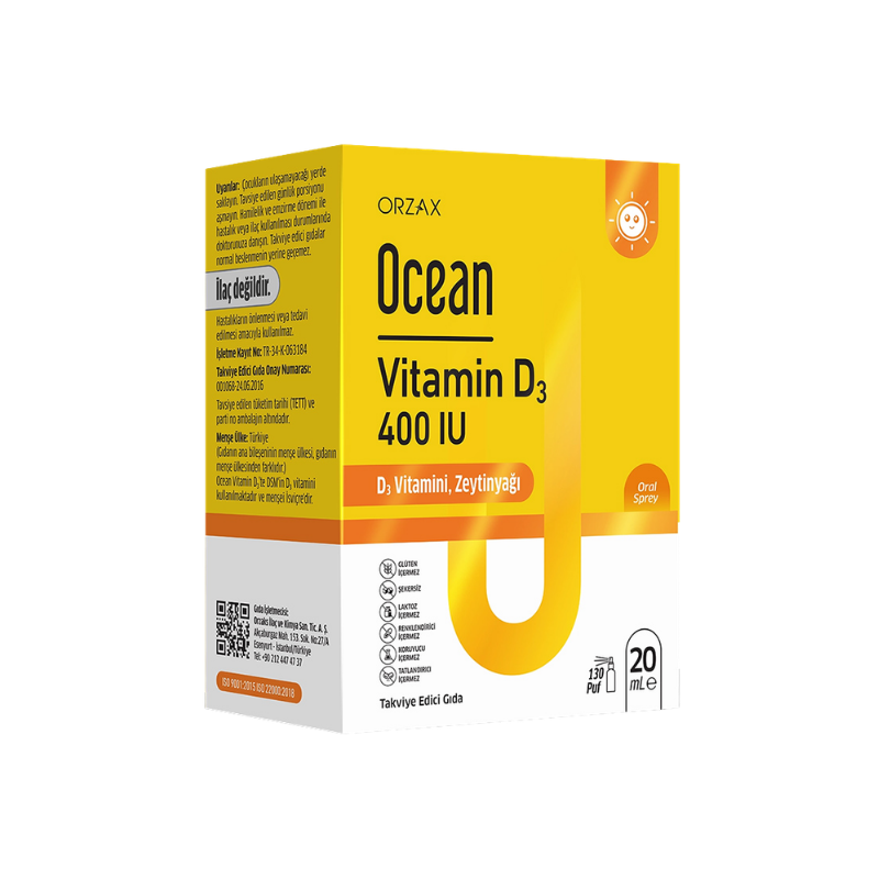Ocean Vitamin D3 400 IU Sprey 20 ml - Yeni ürünler - Diğer