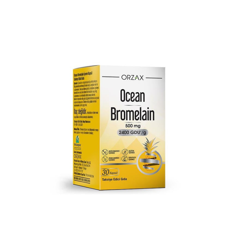 Orzax Ocean Bromelain 500 mg 30 Kapsül - Yeni ürünler - Diğer
