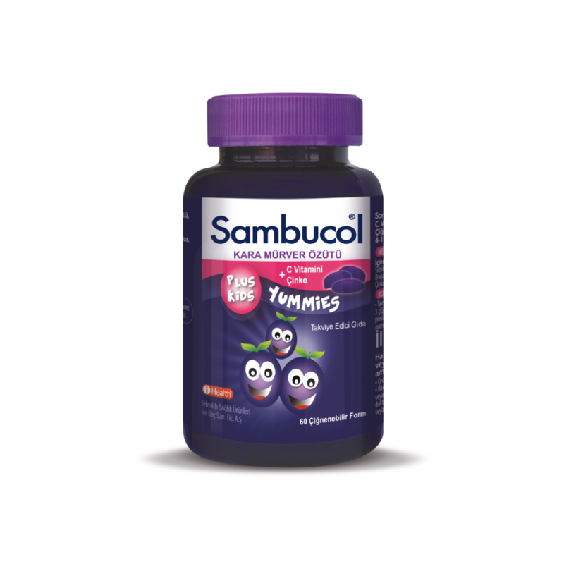 Sambucol Plus Kids Yummies 60 Çiğnenebilir Form - Vitamin-Mineral - Sambucol