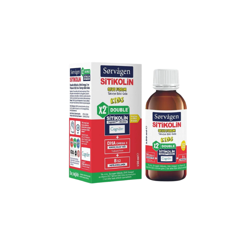 Sorvagen Kids Sitikolin Double Sıvı Form 150 ml - Yeni ürünler - Diğer
