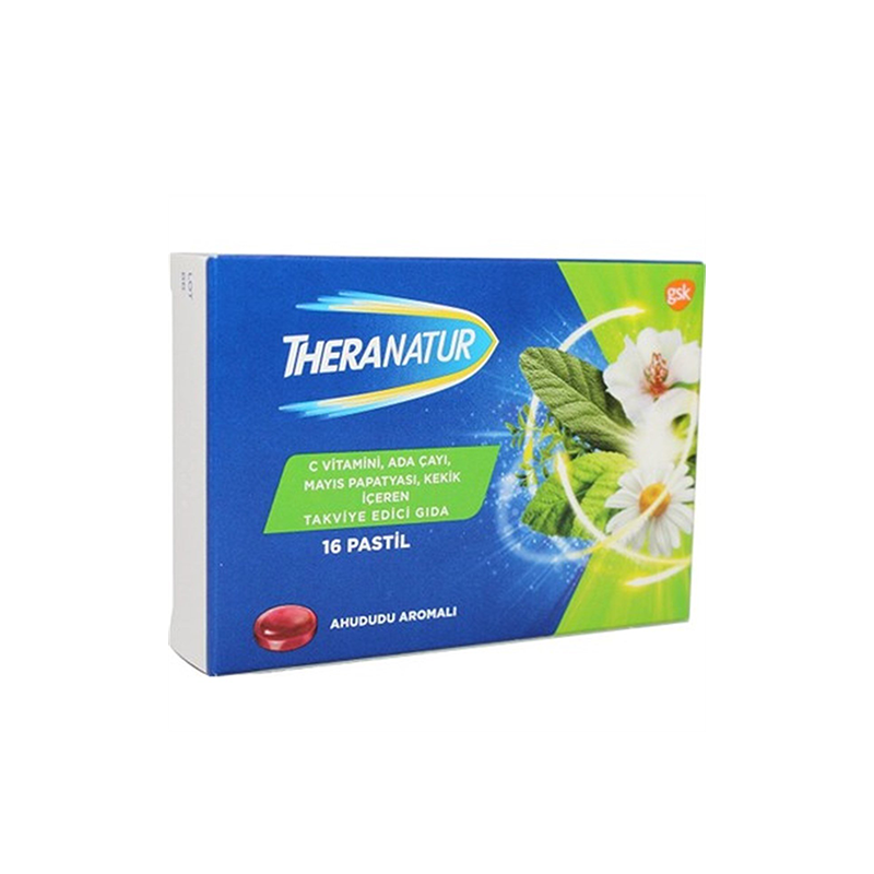 Theranatur Ahududu Aromalı 16lı Pastil - Pastil - Theranatur