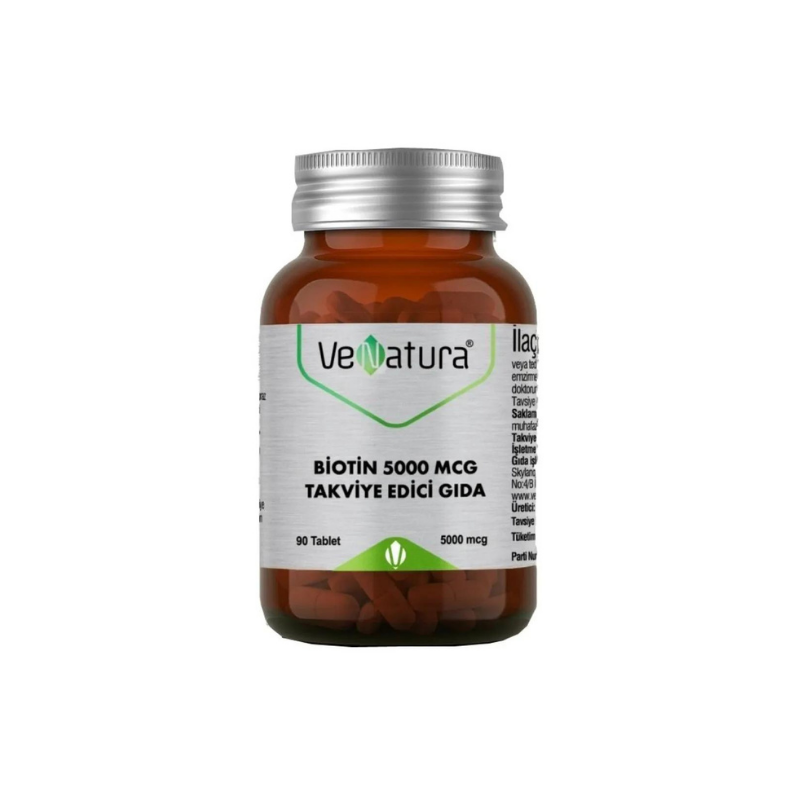 Venatura Biotin 5000 mg 90 Tablet - Vitamin-Mineral - Venatura