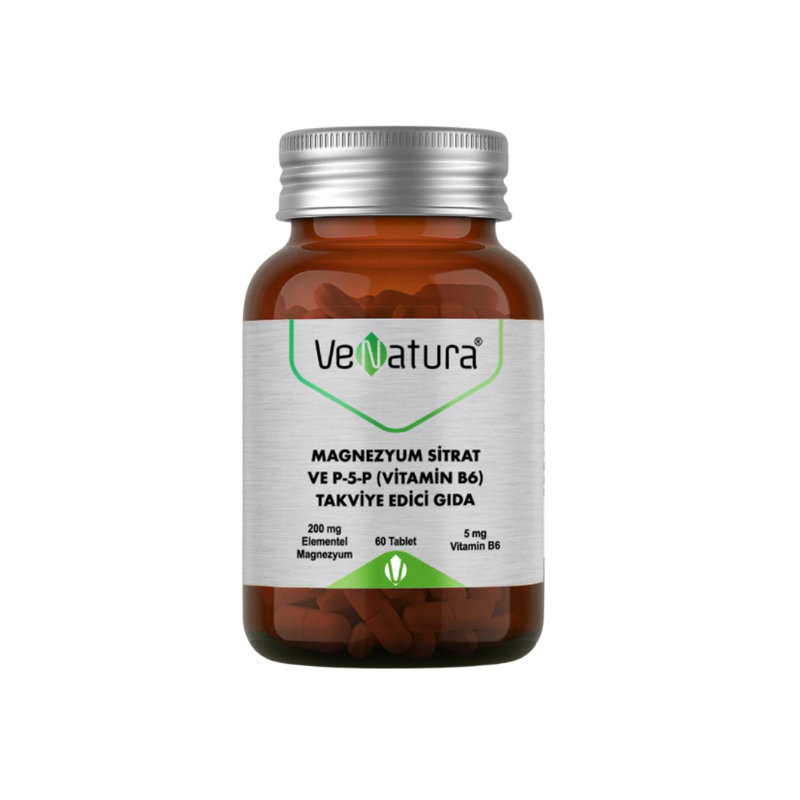 Venatura Magnezyum Sitrat ve P-5-P 60 Tablet - Vitamin-Mineral - Venatura