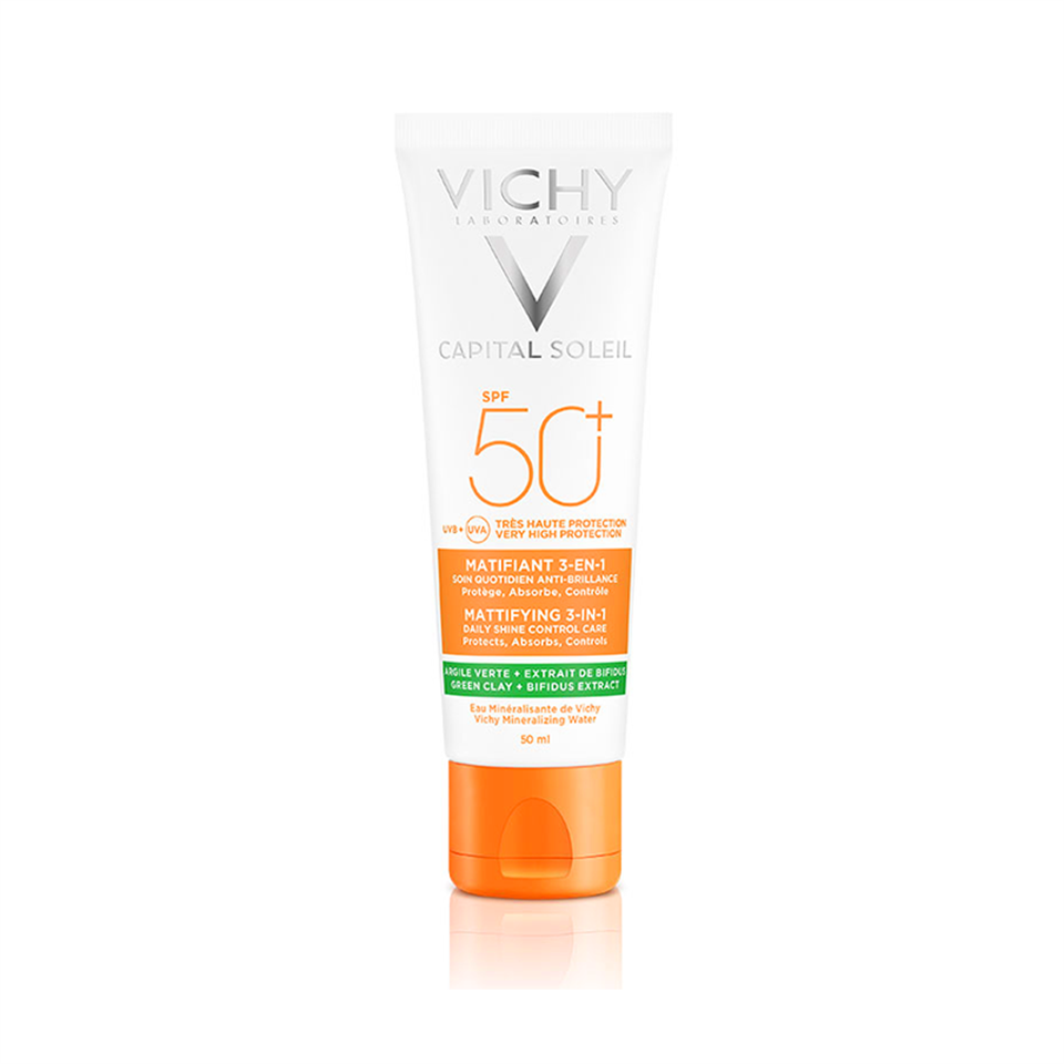 Vichy Capital Soleil Matlaştırıcı Spf 50+ Yüz Güneş Kremi 50 ml - Yetişkin Güneş Koruyucu - Vichy