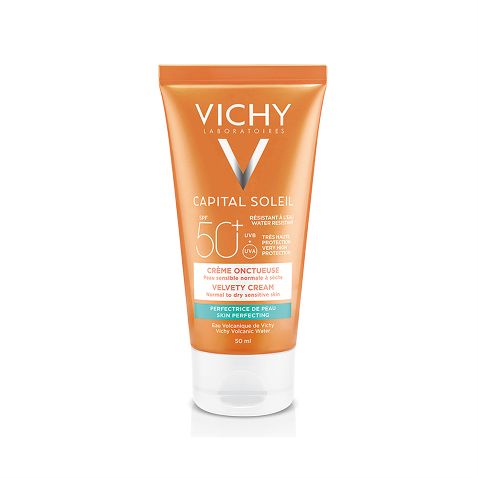 Vichy İdeal Capital Soleil Spf 50+ Normal/Kuru Cilt İçin Yüz Güneş Kremi 50 ml - Yetişkin Güneş Koruyucu - Vichy