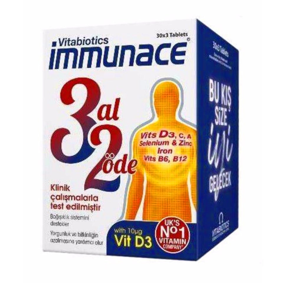 Vitabiotics Immunace 3 al 2 öde 90 Tablet - Yeni ürünler - Diğer