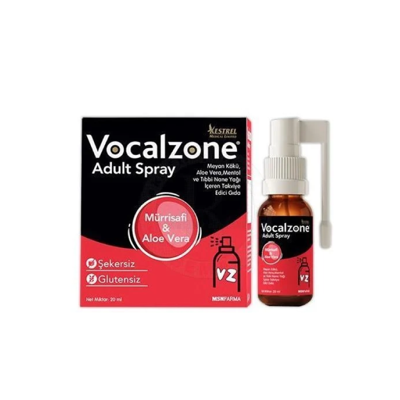 Vocalzone Yetişkin Boğaz Spreyi 20 ml - Bitkisel - Vocalzone