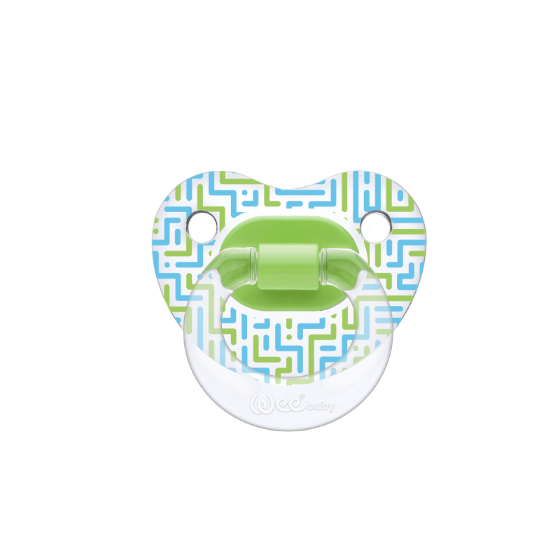 Wee Baby Şeffaf Desenli Damaklı Emzik 0-6 Ay K836 - Biberon, Emzik ve Yardımcı Ürün - Wee Baby
