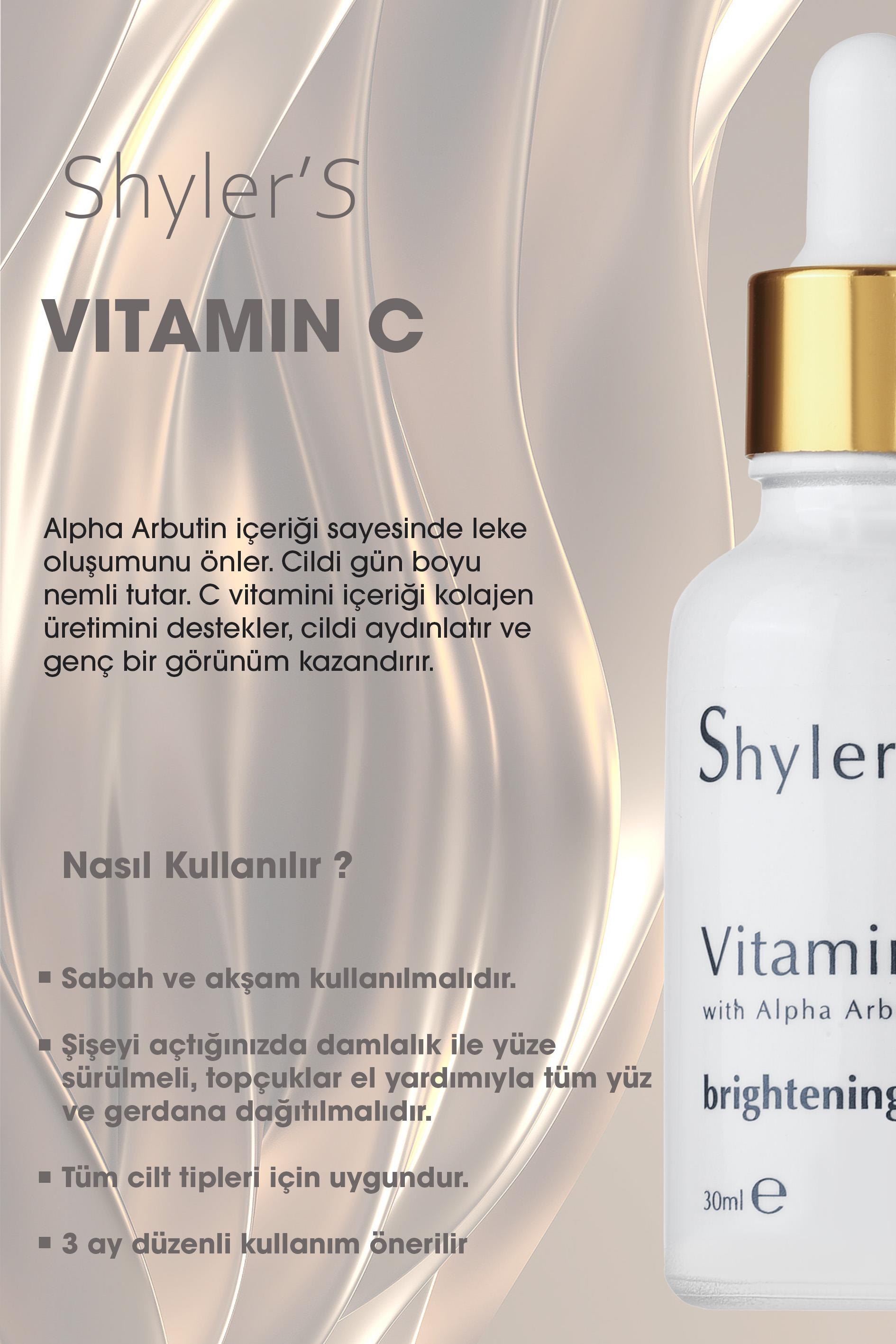Shyler'S Micro Molekül İçeren Leke Önleyici C Vitamini Serumu