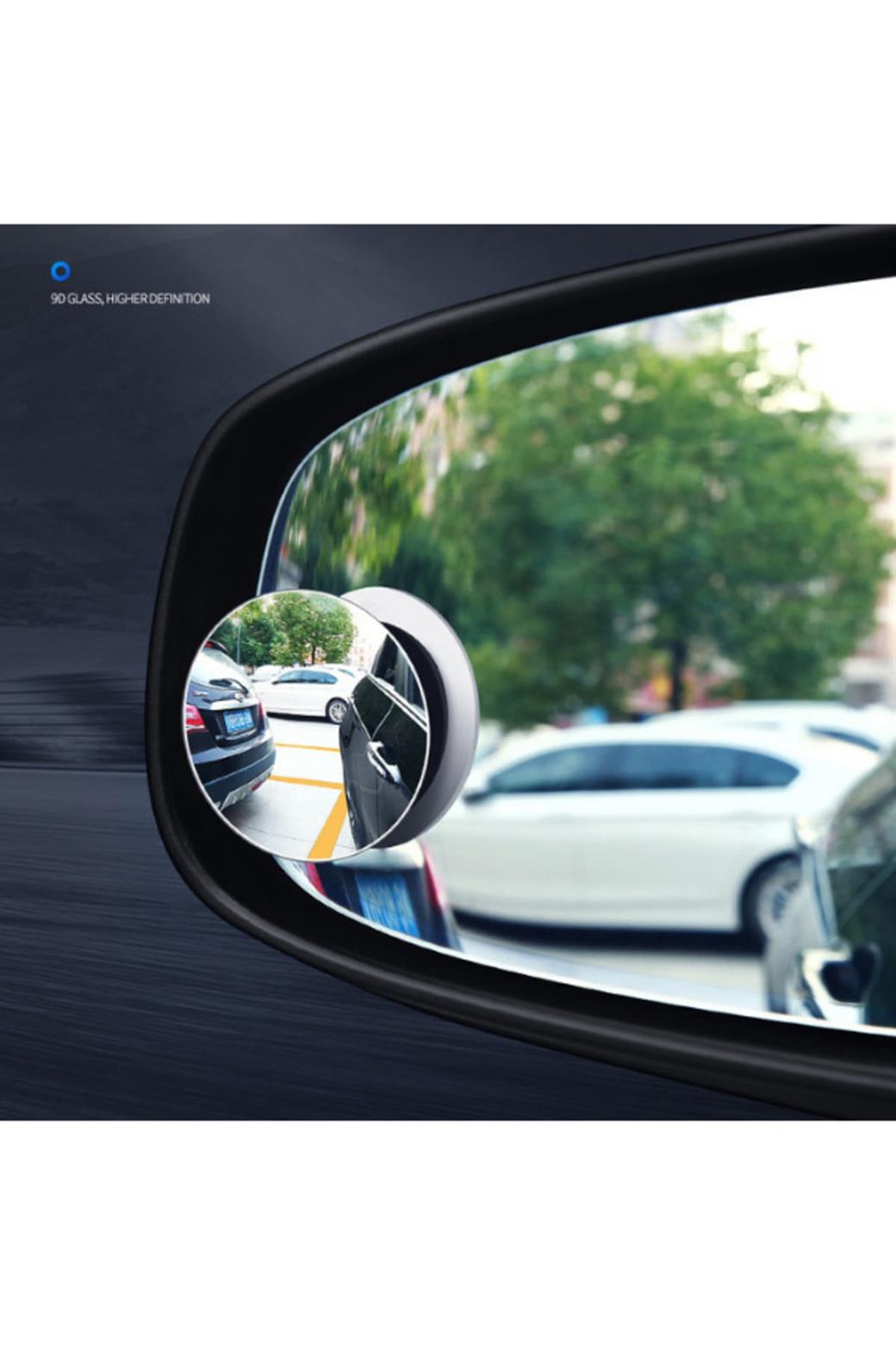 Full – Vision Kör Nokta Aynası 360 Derece Ayarlanabilir Çerçevesiz Ultra Ince 2 Adet