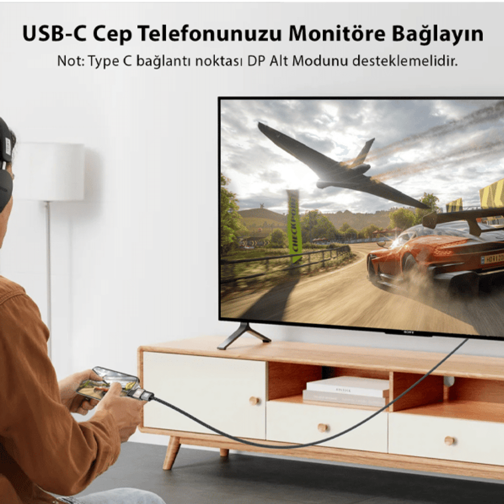 LivX 4k@60hz Type-C To HDMI Çevirici Dönüştürücü Adaptör Görüntü Aktarımı Mini OTG TCDH0