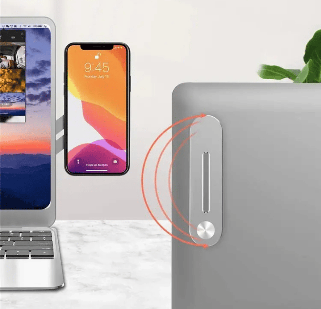 LivX Ability Metal Ayarlanabilir Laptop Ve Monitör Yanı Mıknatıslı Telefon Tutucu 3M Yapışkanlı LYT