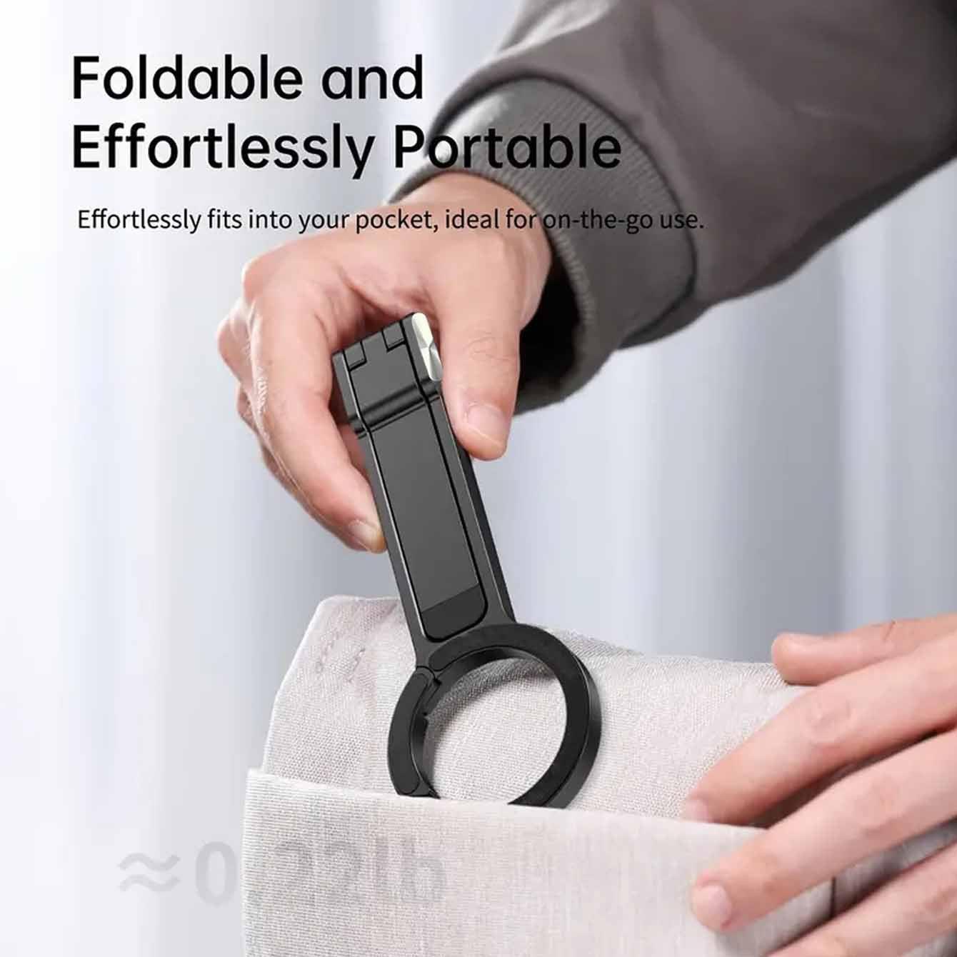 LivX Çok Fonksiyonlu Telefon Tutucu Magsafe ile Uyumlu & Selfie Stick – Klipsli Askı Aparatı, Mini Tripod, Vlog & Canlı Yayın Standı MTM-01