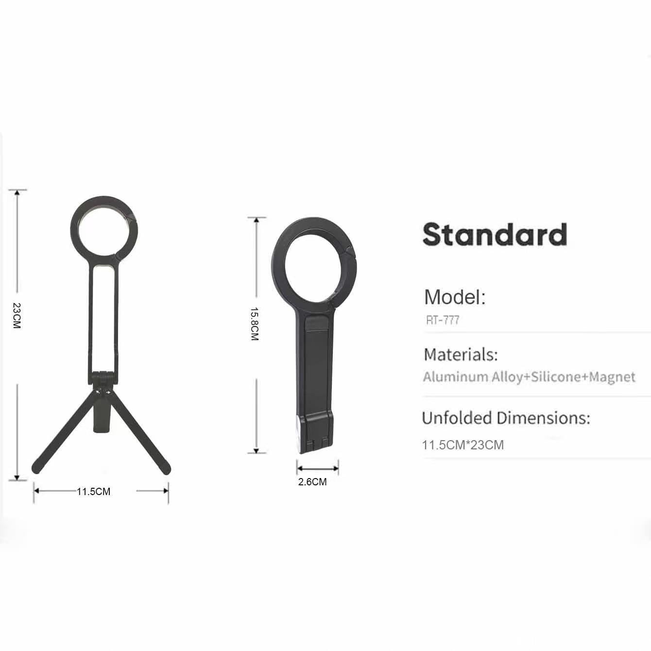 LivX Çok Fonksiyonlu Telefon Tutucu Magsafe ile Uyumlu & Selfie Stick – Klipsli Askı Aparatı, Mini Tripod, Vlog & Canlı Yayın Standı MTM-01