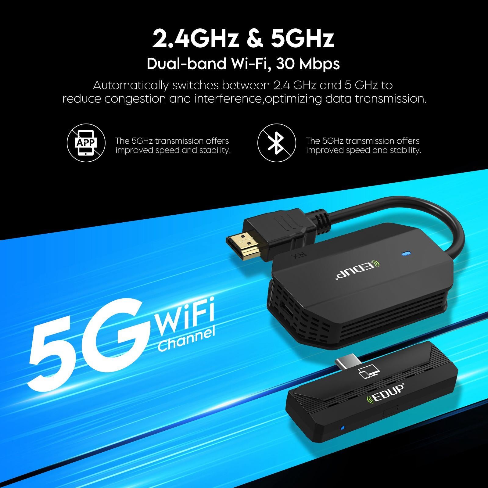 LivX Edup Kablosuz HDMI Kiti 1080p 60hZ Video Ses Görüntü Aktarımı EH-WD9905C