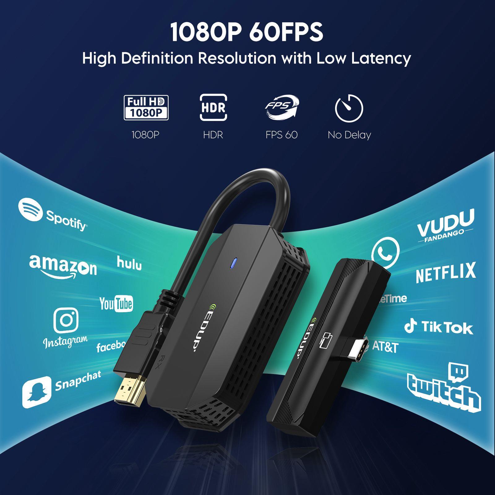 LivX Edup Kablosuz HDMI Kiti 1080p 60hZ Video Ses Görüntü Aktarımı EH-WD9905C