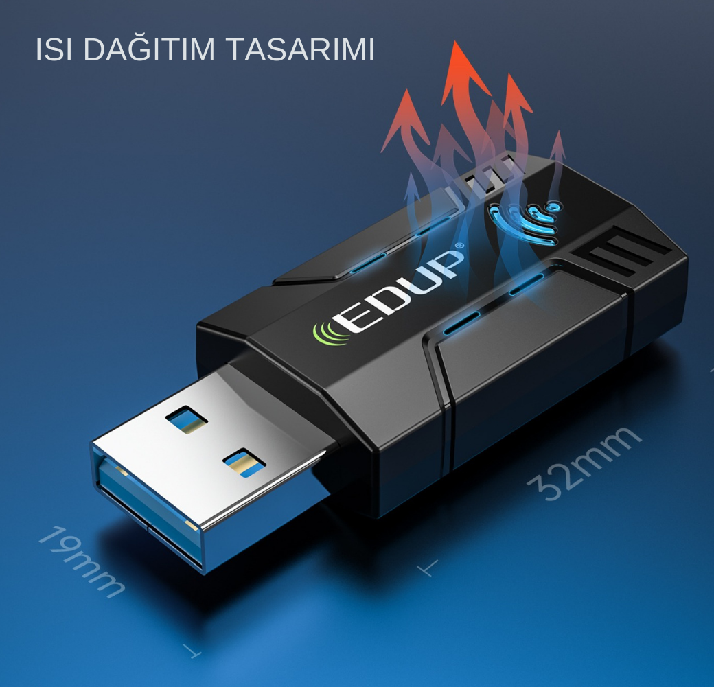 LivX Edup Mini USB Wifi Adaptörü AC1300M – EP1689