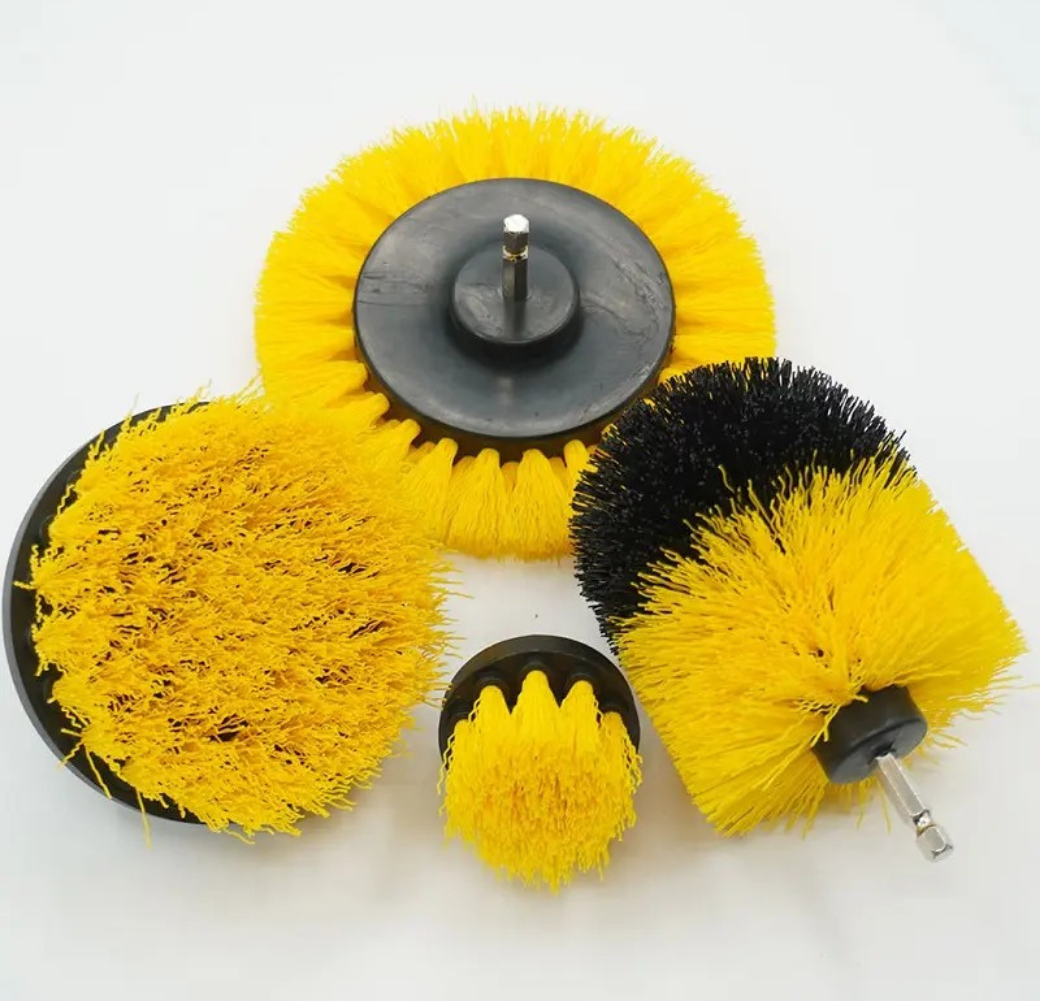 LivX Hygiene Matkap Ucuna Takılan Profesyonel Temizlik Fırçası 5 Parça ve 15 cm Uzatma Çubuğu MUF