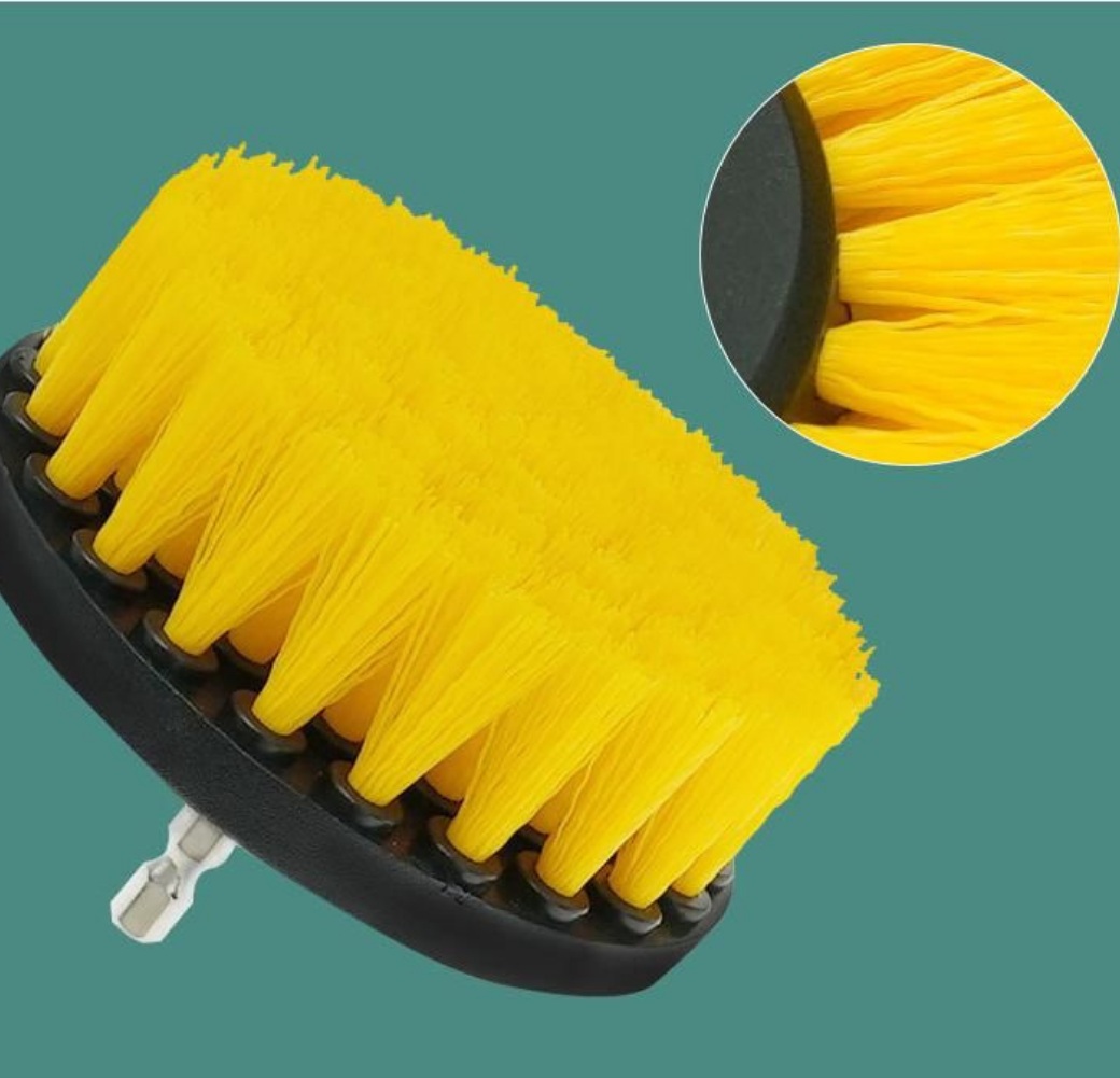 LivX Hygiene Matkap Ucuna Takılan Profesyonel Temizlik Fırçası 5 Parça ve 15 cm Uzatma Çubuğu MUF