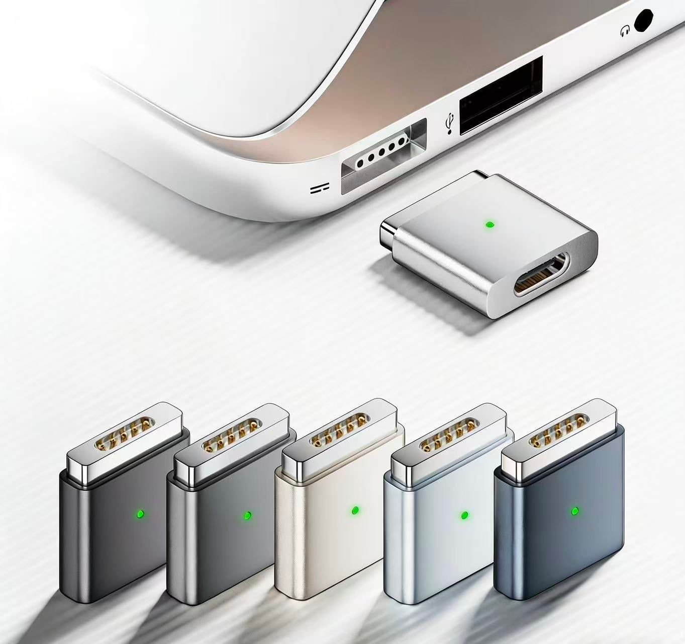 LivX Type-C to MagSafe 2 İle Uyumlu Dönüştürücü | 100W Hızlı Şarj Destekli | MacBook İle Uyumlu Çevirici Gri SF-3