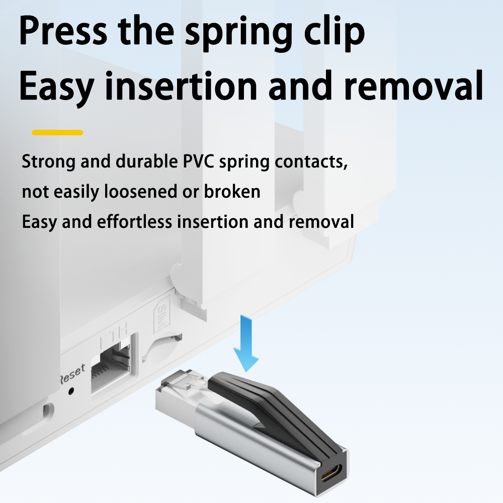 LivX  Type-C to RJ45 Ethernet Dönüştürücü Adaptör – 1000Mbps Gigabit LAN – USB-C Ethernet Çevirici OTGRJ