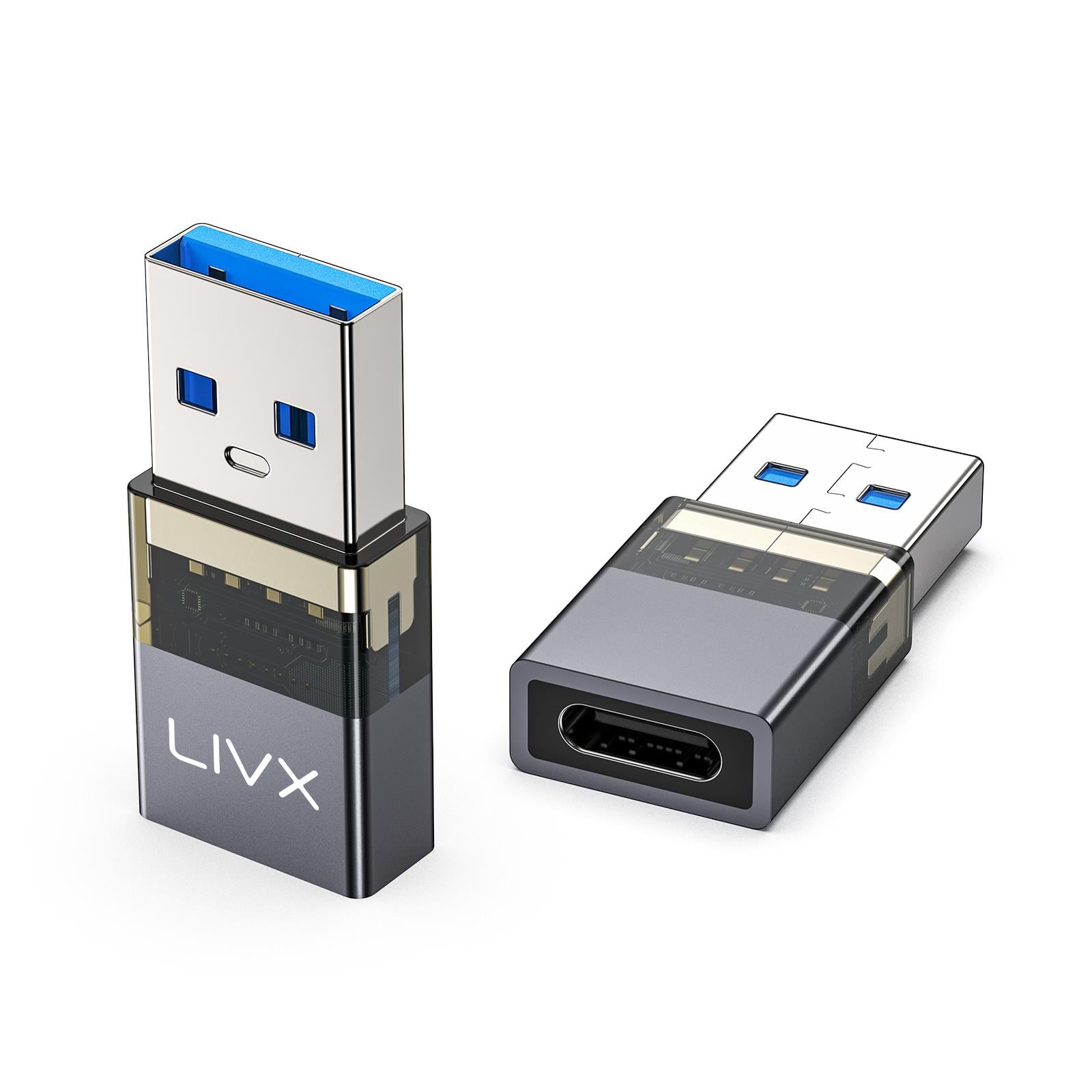 LivX USB 3.2 to Type C Çevirici Dönüştürücü OTG 10Gbps 60W Ultra Hızlı Şarj ve Veri Aktarımı OTGDF