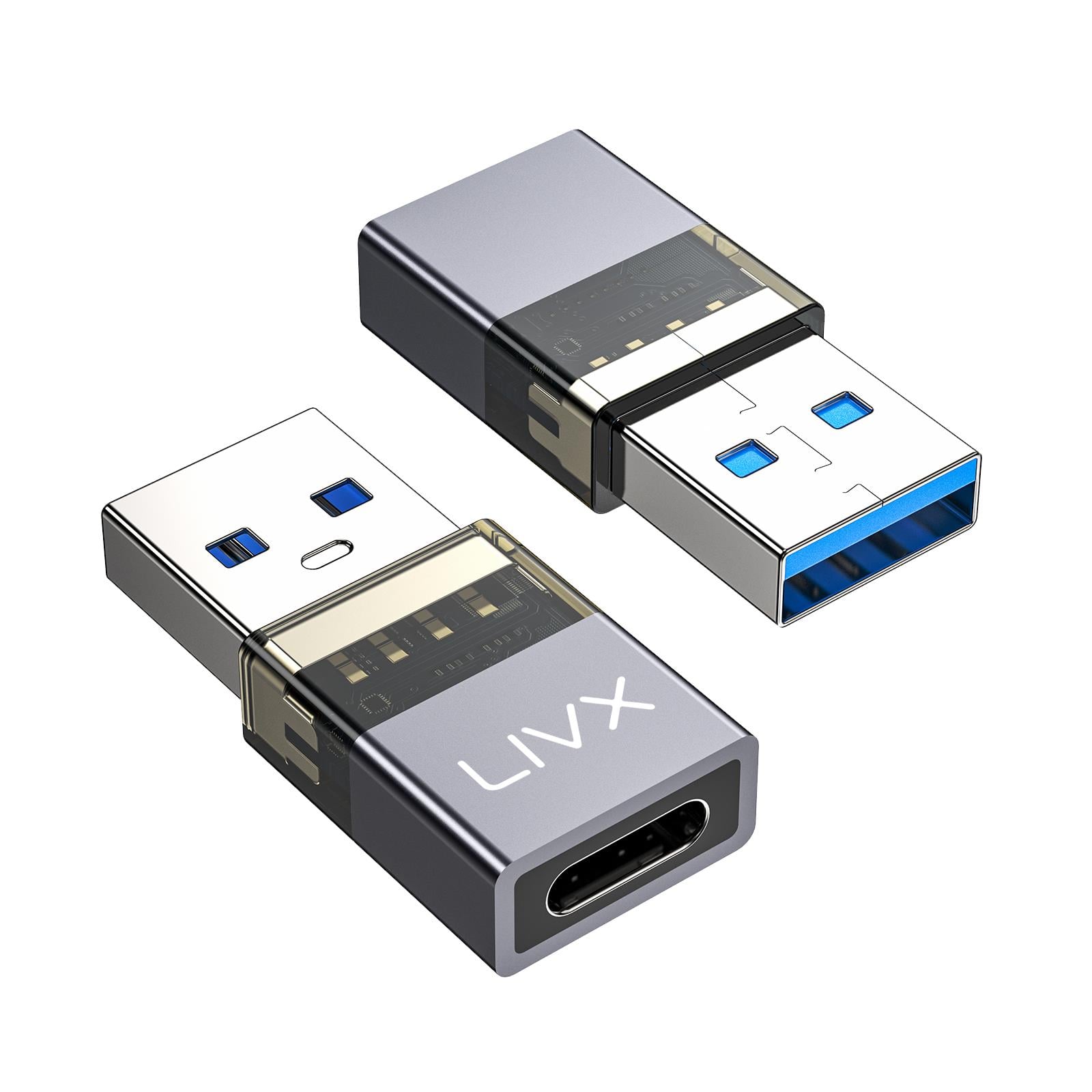 LivX USB 3.2 to Type C Çevirici Dönüştürücü OTG 10Gbps 60W Ultra Hızlı Şarj ve Veri Aktarımı OTGDF