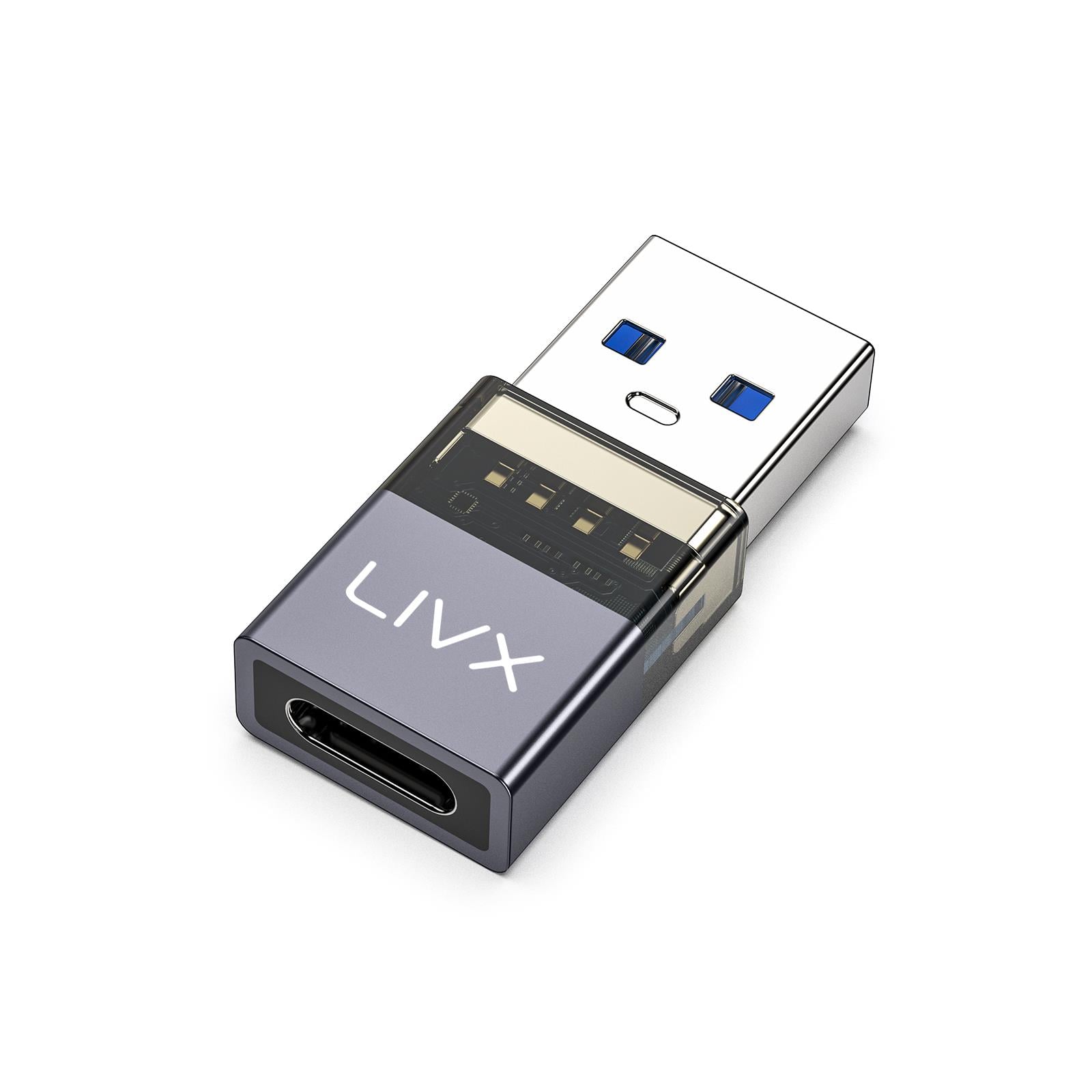 LivX USB 3.2 to Type C Çevirici Dönüştürücü OTG 10Gbps 60W Ultra Hızlı Şarj ve Veri Aktarımı OTGDF