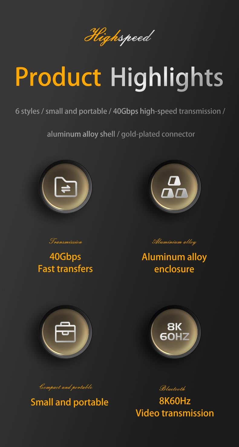 LivX USB4 40Gbps L Tip Type-C Adaptör – 8K 60Hz 240W PD – Erkek Dişi USB-C Dirsek Dönüştürücü – Thunderbolt 4 Uyumlu OTGC