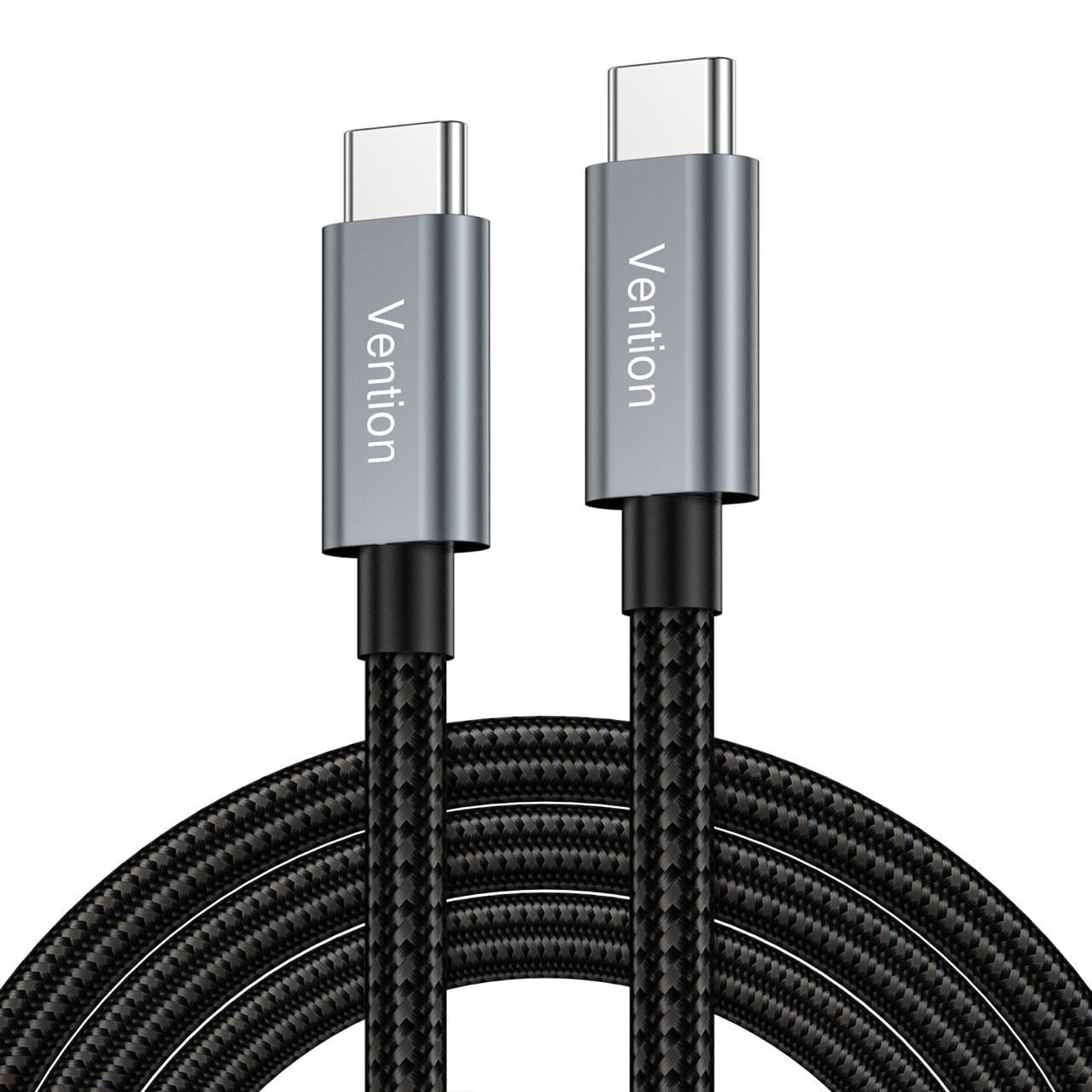 Ventıon Type-C to Type-C 100W 10Gbps Veri Aktarımı ve Hızlı Şarj Kablosu VCT-01