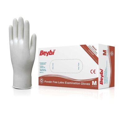 BeybiBeybi Pudralı Latex Muayene Eldiveni M 100lü