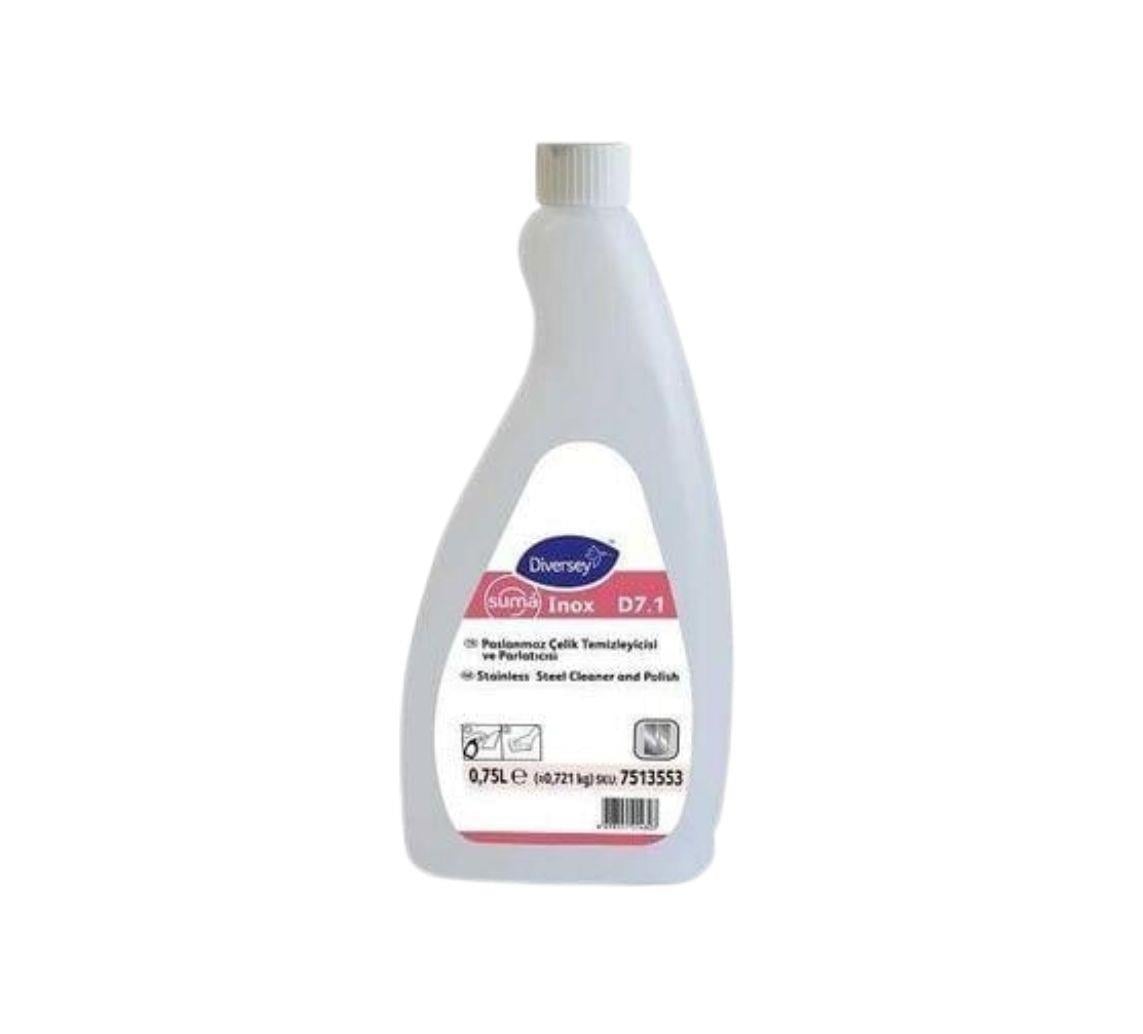 Diversey Suma Inox D7.1 Çelik Temizleyici ve Parlatıcı 0,75L