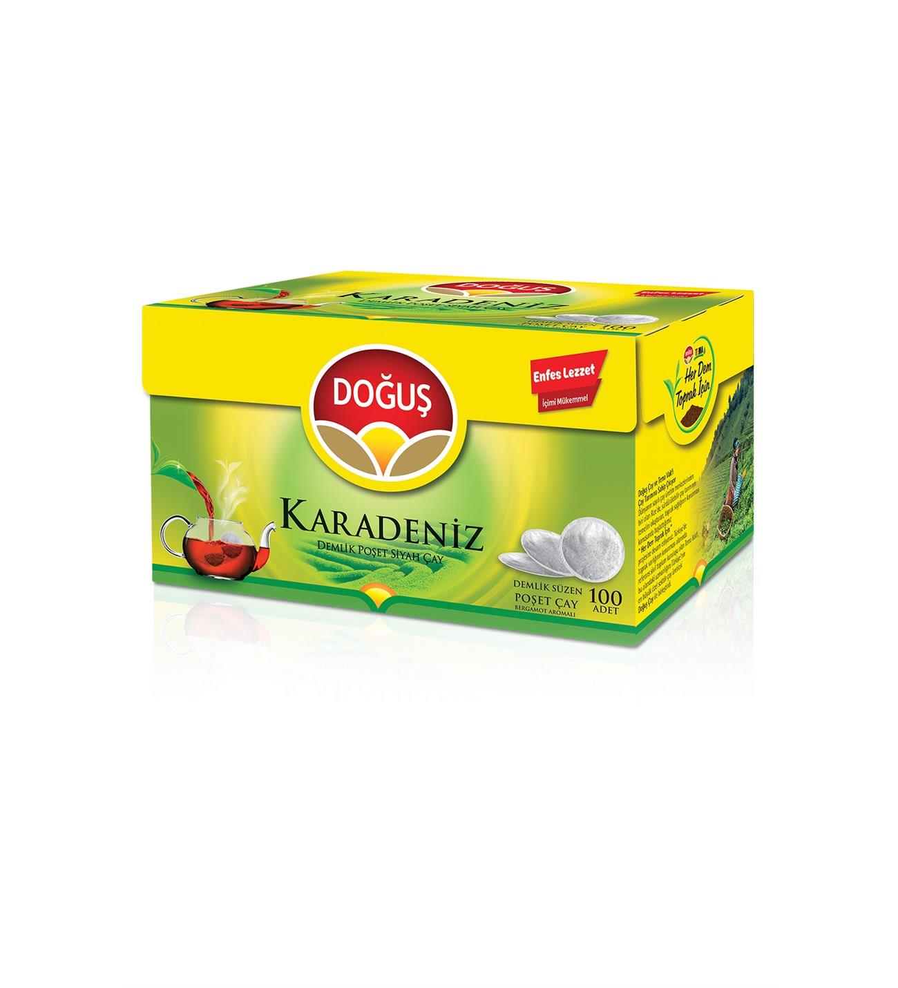Doğuş Karadeniz Bergamot Aromalı Demlik Poşet Çay 100'lü