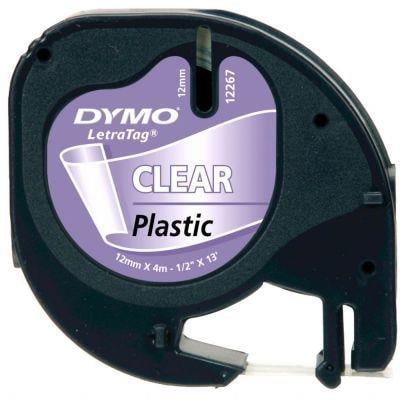 DymoDymo LetraTag Plastik Şerit Şeffaf Etiket 12mmx4m