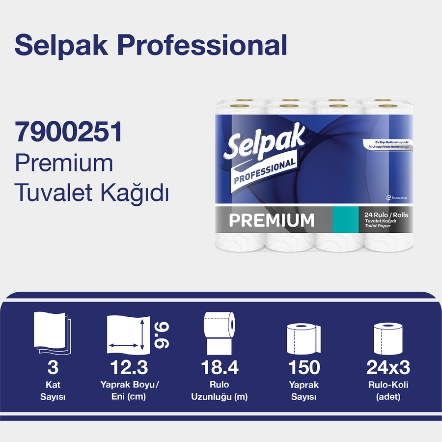 Selpak Prof. Premium Tuvalet Kağıdı 24'lü