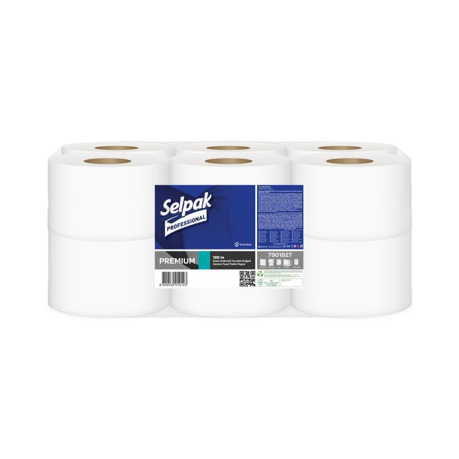 Selpak Professional İçten Çekmeli Tuvalet Kağıdı 120m 12li Paket
