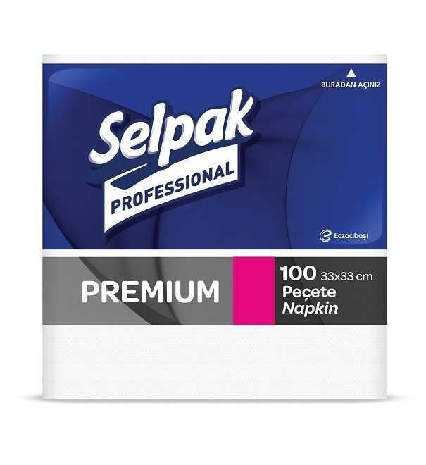 Selpak Professional Premium Peçete Beyaz 33x33 100lü