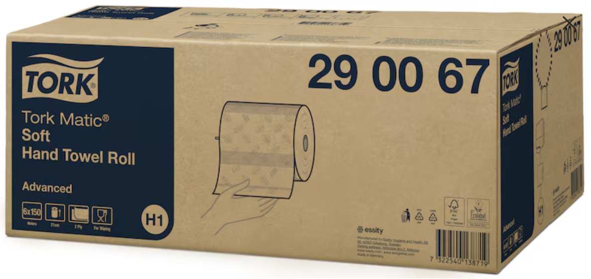 Tork Matic Advanced Hareketli Havlu 150 m 6'lı Koli