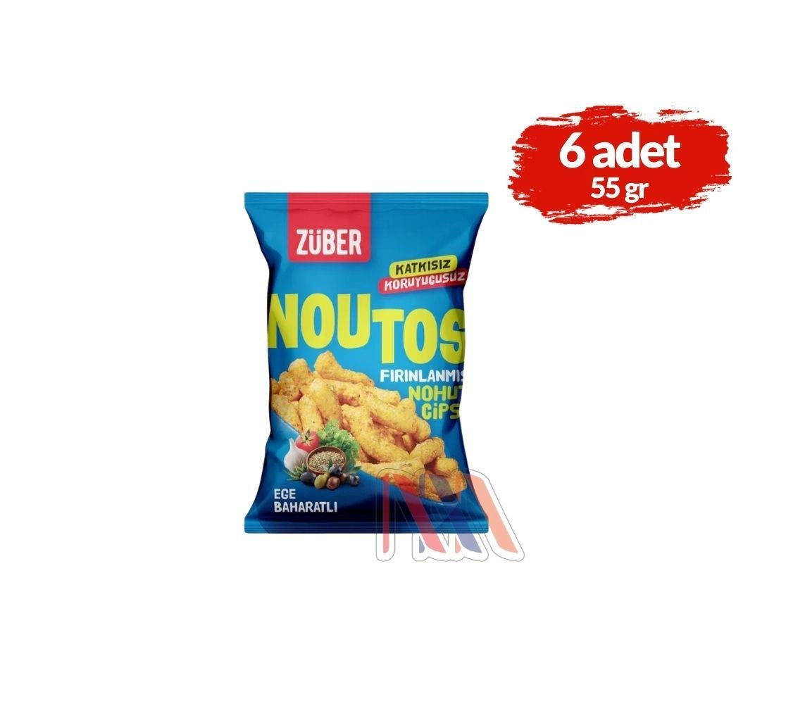 ZüberZüber Noutos Ege Baharatlı Nohut Cipsi 55grx6 Adet