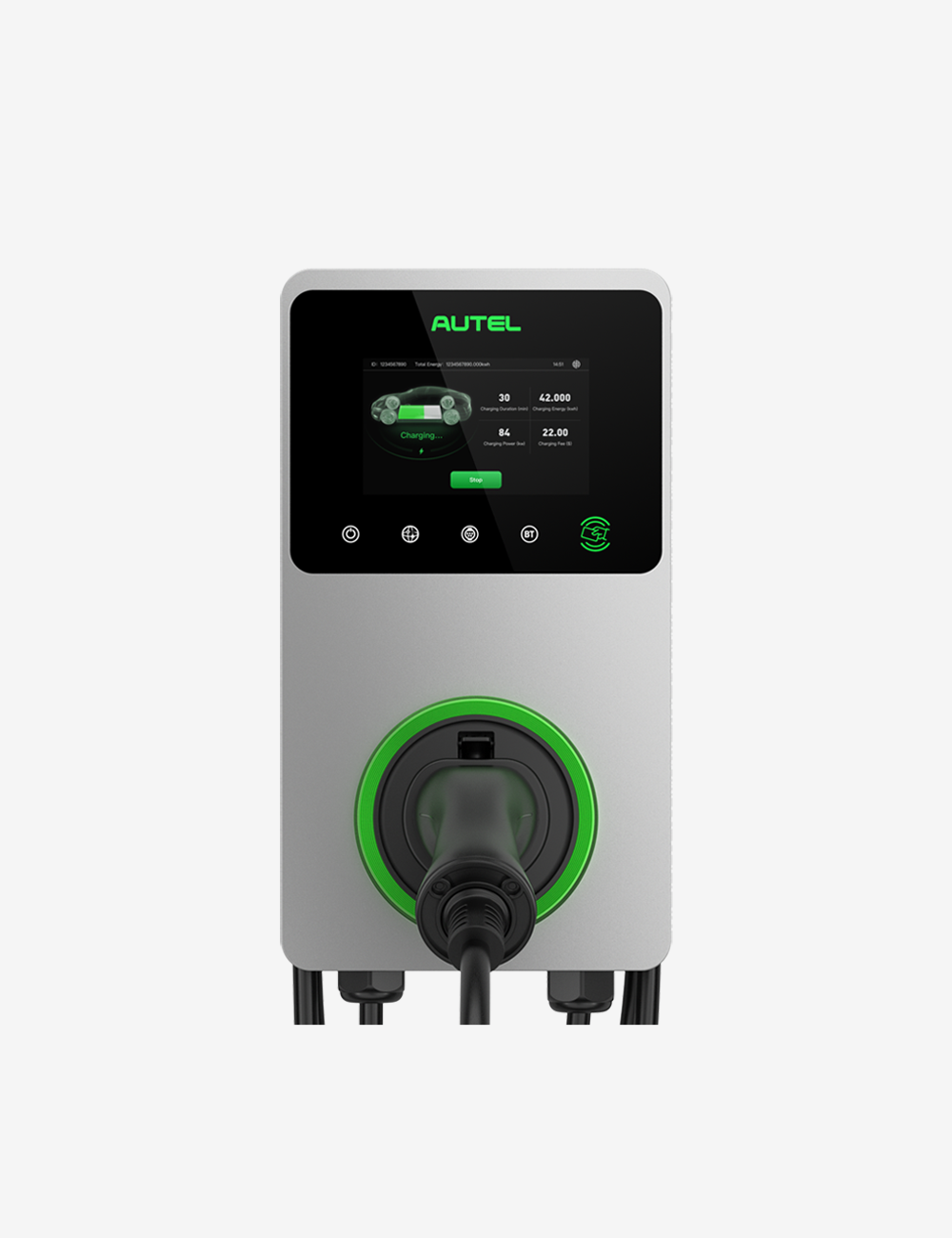AutelAutel MaxiCharger AC Ekranlı 22kW Elektrikli Araç Şarj Ünitesi (kablolu)