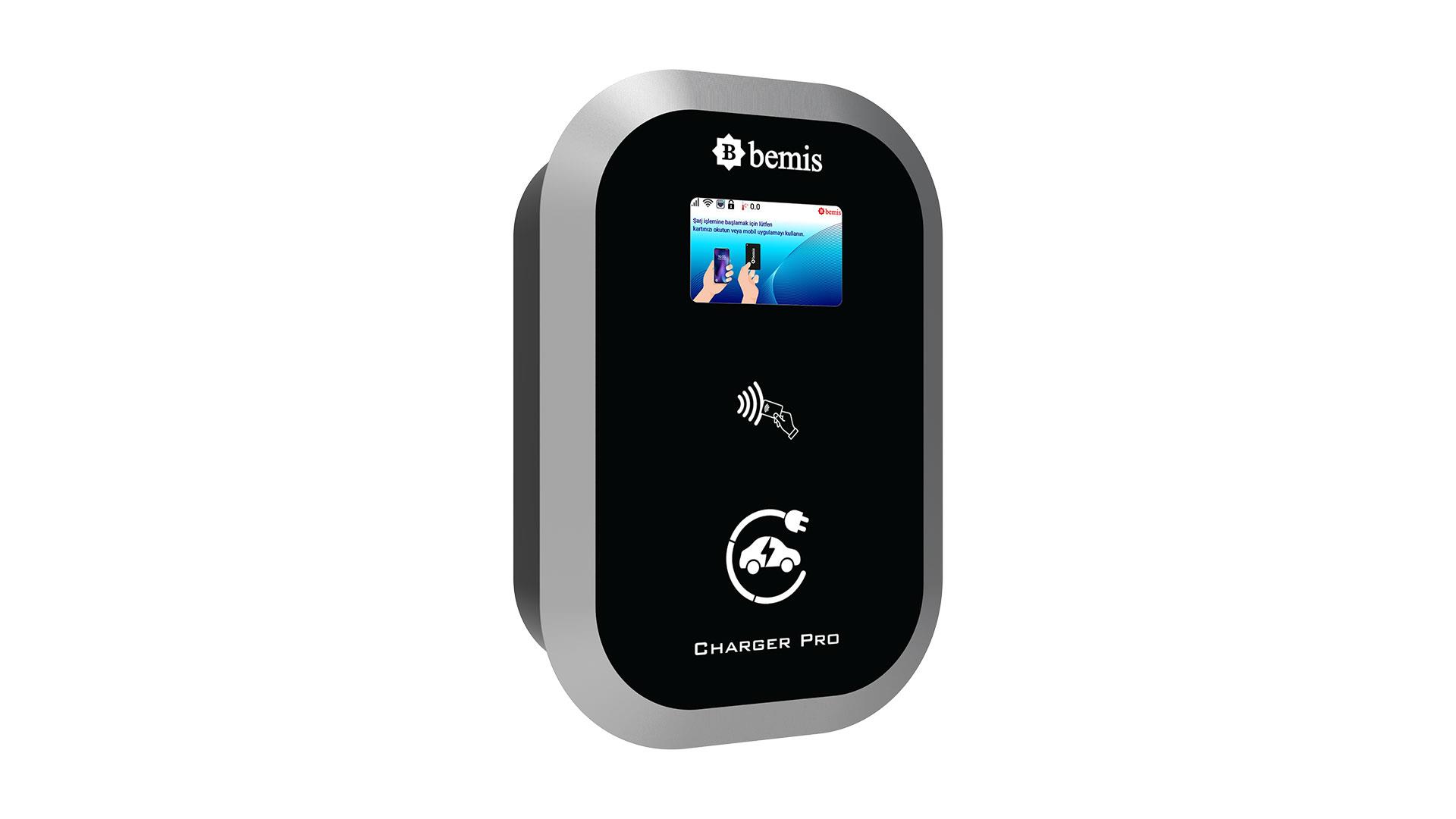 BEMİSEkranlı Pano Prizli Model 2 Charger Plus 7,4 kw Monofaze 32A