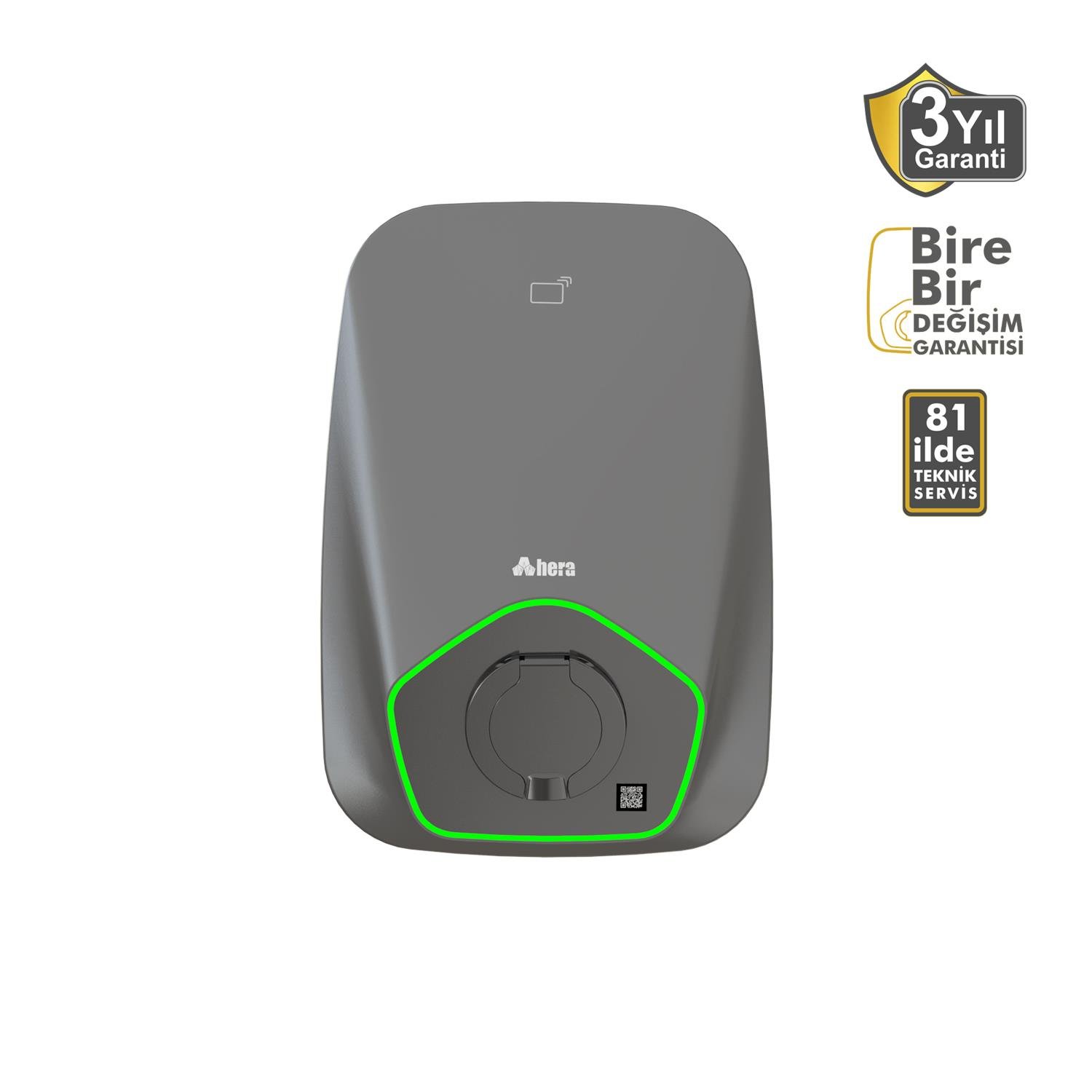 Hera7kW Hera Type2 Soket Elektrikli Araç Şarj Ünitesi