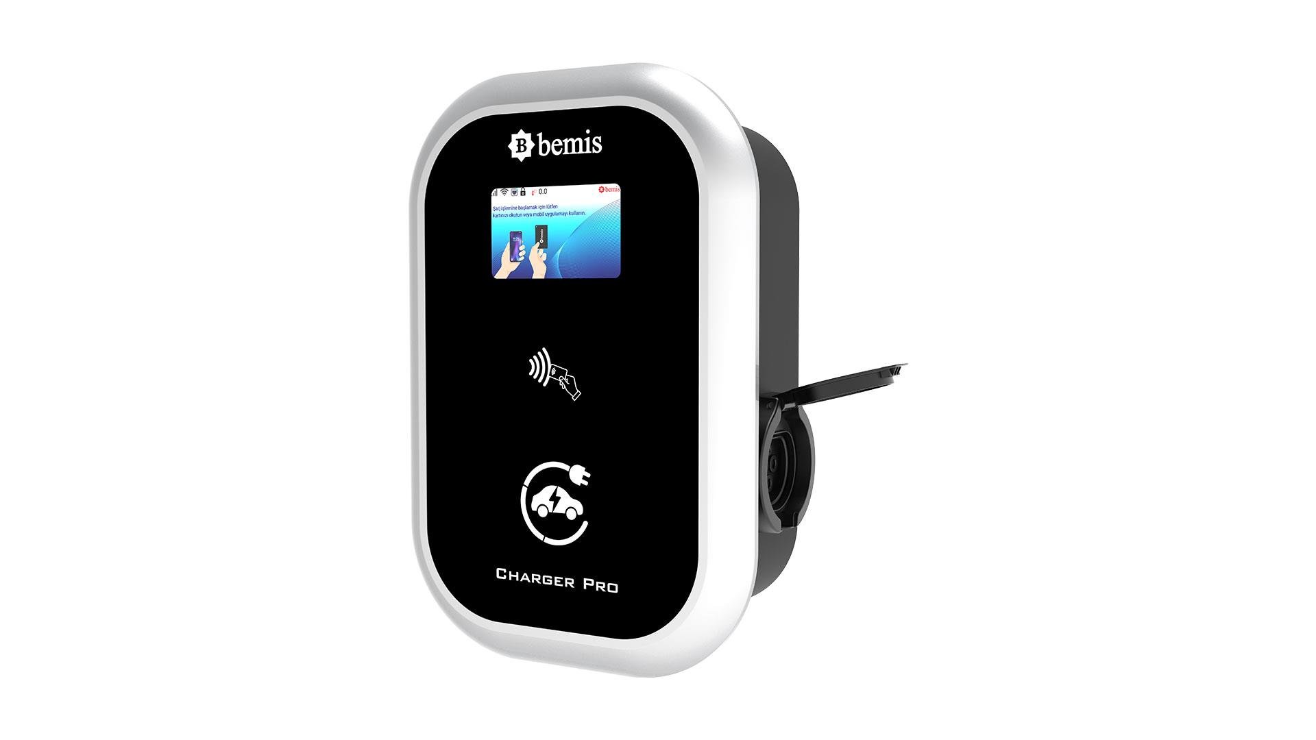 BEMİSEkranlı Pano Prizli Model 2 Charger Plus 7,4 kw Monofaze 32A
