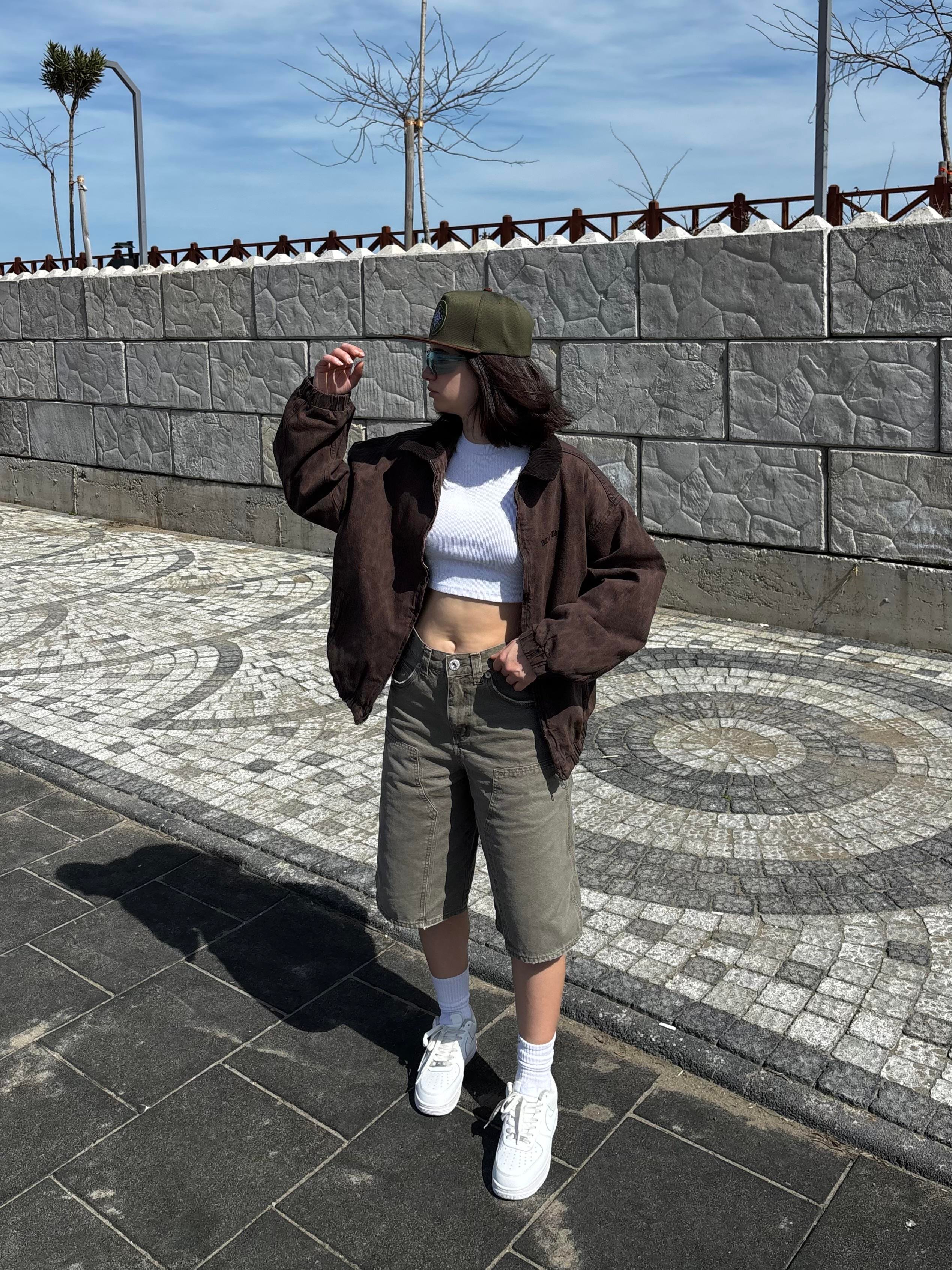 Annie Denim Longline Carpenter Jorts