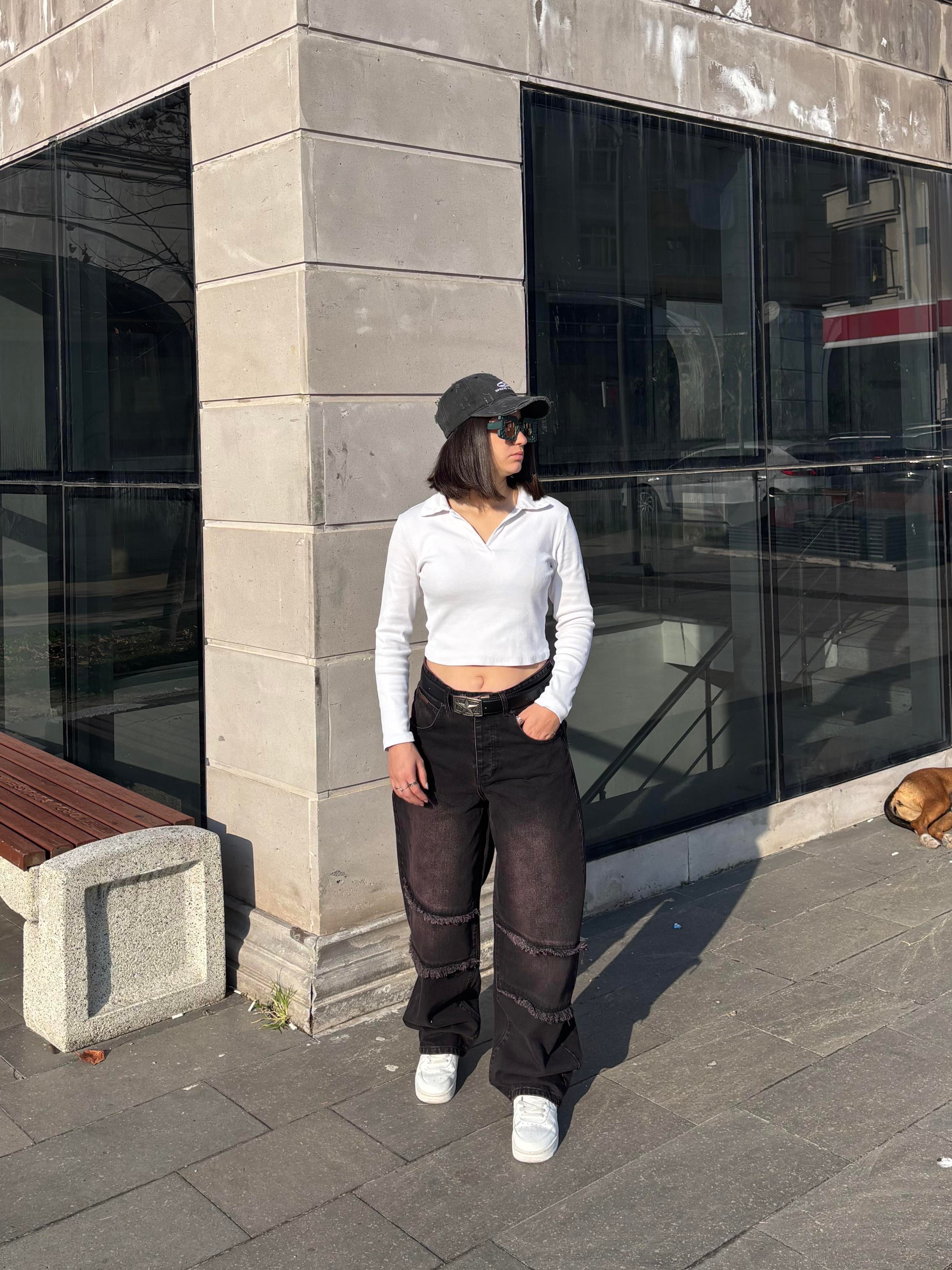 Antrasit Bronz Ton Baggy Pants